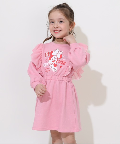 Disney（ディズニー）の「ディズニー ミニーフリルラメワンピース 0868K（ワンピース・キッズ・イエロー/ピンク・120cm/130cm/80ｃｍ/90cm/110cm/100cm）」の8枚目の写真