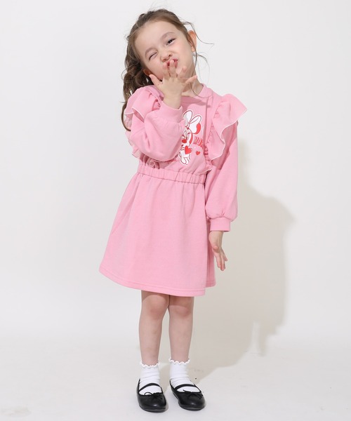 Disney（ディズニー）の「ディズニー ミニーフリルラメワンピース 0868K（ワンピース・キッズ・イエロー/ピンク・120cm/130cm/80ｃｍ/90cm/110cm/100cm）」の9枚目の写真