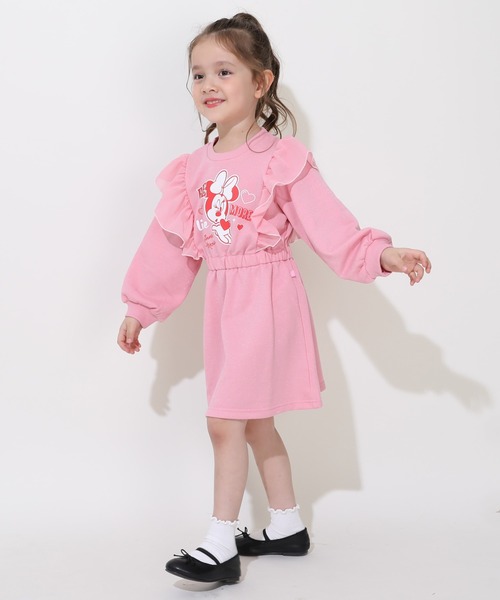 Disney（ディズニー）の「ディズニー ミニーフリルラメワンピース 0868K（ワンピース・キッズ・イエロー/ピンク・120cm/130cm/80ｃｍ/90cm/110cm/100cm）」の10枚目の写真