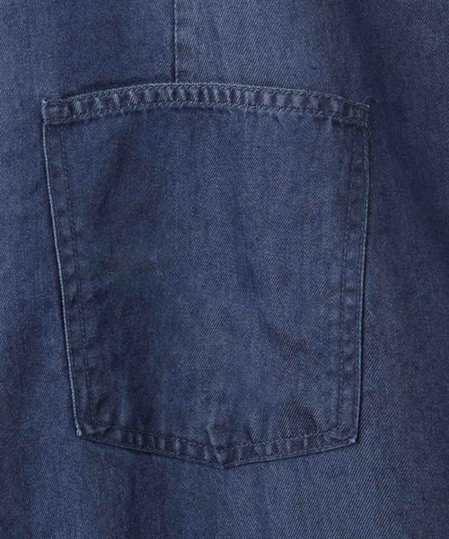 Mac-House(マックハウス)の「milli de l'air Denim-Tone Cami All-in-one/デニムオールインワン(つなぎ/オールインワン・レディース・ブルー/ダークグレー・M)」の17枚目の写真