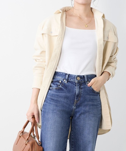 Healthy denim（ヘルシーデニム）の「【Healthy DENIM】コーデュロイビッグシャツ-Almond（シャツ/ブラウス・レディース・アイボリー・0）」の12枚目の写真