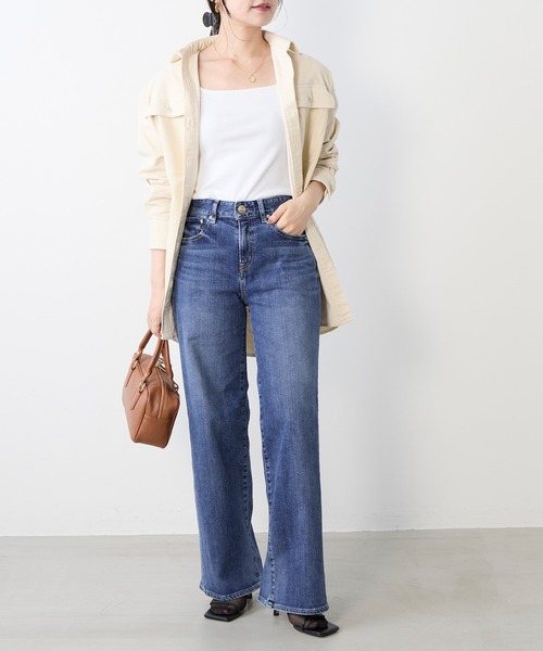 Healthy DENIM ヘルシーデニム　新品❗️ビッグコーデュロイシャツ Healthy DENIM】コーデュロイビッグシャツ-Almond（シャツ/ブラウス
