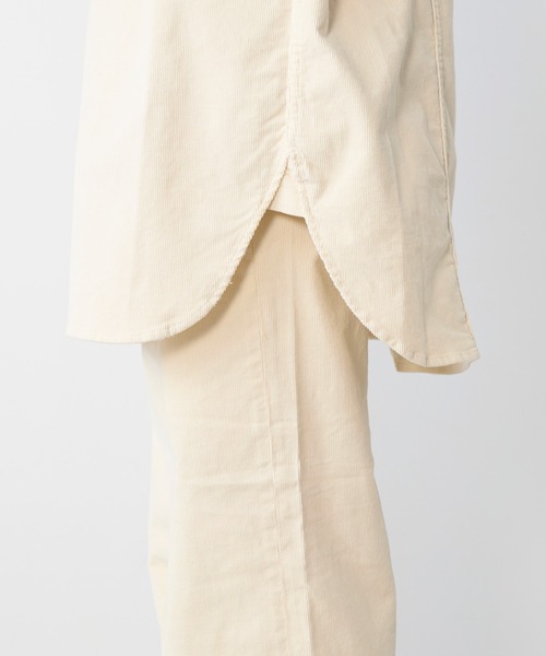 Healthy DENIM】コーデュロイビッグシャツ-Almond（シャツ