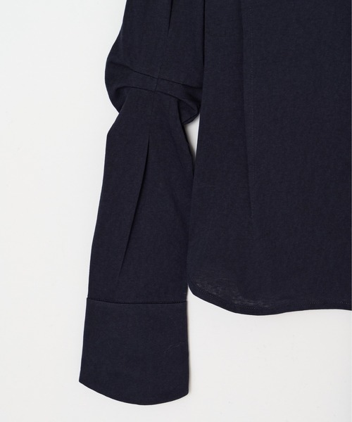 BEEDEN（ビーデン）の「IRREGULAR NECK CUT SHIRT（シャツ/ブラウス・レディース・ネイビー/カモフラージュ・FREE）」の11枚目の写真