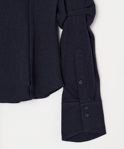 BEEDEN（ビーデン）の「IRREGULAR NECK CUT SHIRT（シャツ/ブラウス・レディース・ネイビー/カモフラージュ・FREE）」の13枚目の写真