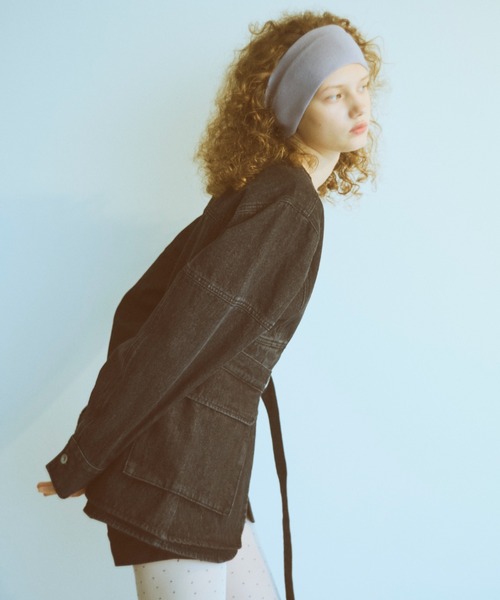 EN NEUME(エンノイム)の「Form Denim Jacket(デニムジャケット・レディース・ブルー/ブラック・1/0)」の6枚目の写真