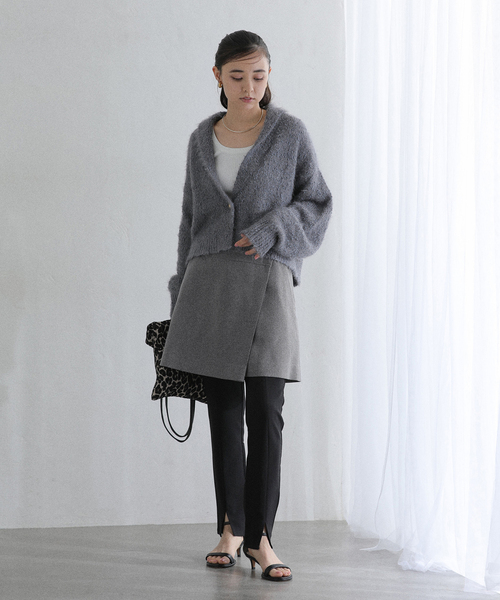 La TOTALITE(ラトータリテ)の「【洗える】ミニスカート(スカート・レディース・ブラック/グレー・36/38)」の11枚目の写真