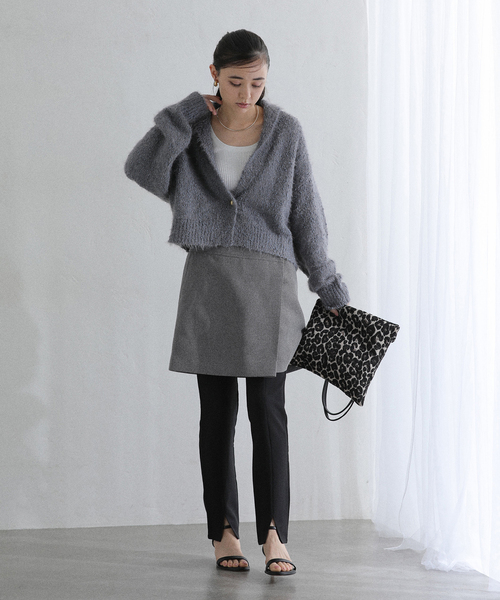 La TOTALITE(ラトータリテ)の「【洗える】ミニスカート(スカート・レディース・ブラック/グレー・36/38)」の12枚目の写真