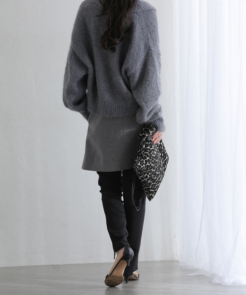 La TOTALITE(ラトータリテ)の「【洗える】ミニスカート(スカート・レディース・ブラック/グレー・36/38)」の18枚目の写真