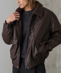 DRAW | DRAW(ドロー) /ボアカラーレザーブルゾン(ブルゾン)