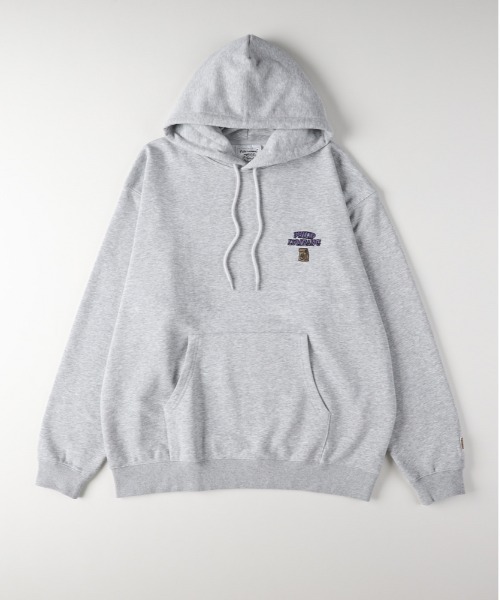 Right-on（ライトオン）の「【Philip Lumbang】プリント スウェットパーカー (手書きアート/フロントバックプリント/ビッグシルエット/ストリート/ユニークデザイン/CVC裏毛/リラックスフィット)（パーカー・メンズ・ダークグレー/ブラウン/ライトグレー・M/L/XL）」の13枚目の写真