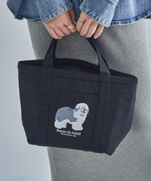 【SETUP7】アニマル刺繍トートバッグ ランチトート ギフト 犬 猫 キャンプ アウトドア 保冷機能付き SNBD
