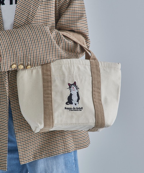 SETUP7（セットアップセブン）の「【SETUP7】アニマル刺繍トートバッグ ランチトート ギフト 犬 猫 キャンプ アウトドア 保冷機能付き SNBD（トートバッグ・レディース・その他8/その他6/その他5/その他3/その他2/その他1/その他7/その他4・FREE）」の18枚目の写真