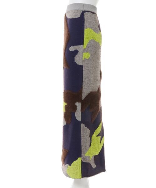 UN3D.（アンスリード）の「MIX CAMOUFLA JACQUARD KTSK / ミックスカモフラジャガードニットスカート（スカート・レディース・ブラック/グレー・36/38）」の10枚目の写真