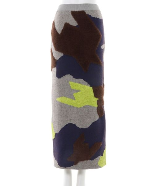 MIX CAMOUFLA JACQUARD KTSK / ミックスカモフラジャガードニットスカート