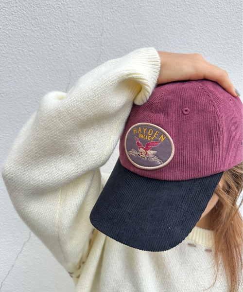 AVIREX(アヴィレックス)の「AVIREX / AX EX AUTHENTIC EAGLEMOTIF WAPPEN CO / 81263600(キャップ・レディース・ブラック/エンジ・FREE)」の7枚目の写真