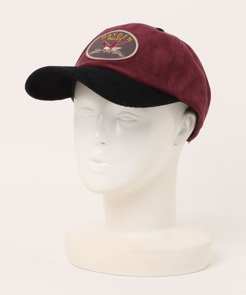 AVIREX(アヴィレックス)の「AVIREX / AX EX AUTHENTIC EAGLEMOTIF WAPPEN CO / 81263600(キャップ・レディース・ブラック/エンジ・FREE)」の4枚目の写真