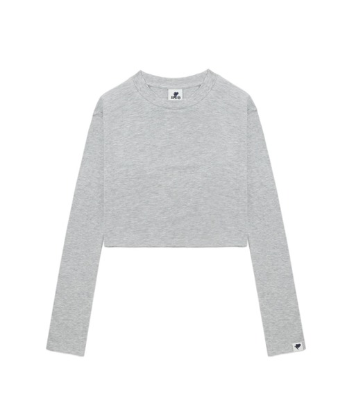 A BATHING APE(アベイシングエイプ)の「CROPLONG SLEEVE T-SHIRT(Tシャツ/カットソー・レディース・グレー/アイボリー/ブラック・X-SMALL/SMALL)」の3枚目の写真