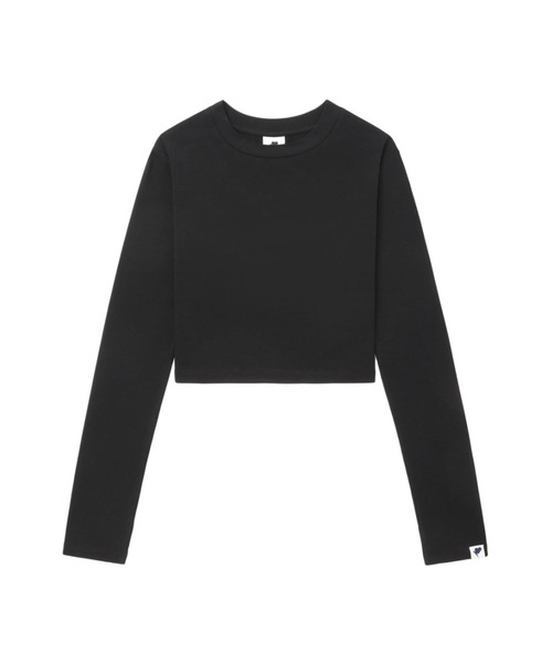 A BATHING APE(アベイシングエイプ)の「CROPLONG SLEEVE T-SHIRT(Tシャツ/カットソー・レディース・グレー/アイボリー/ブラック・X-SMALL/SMALL)」の1枚目の写真
