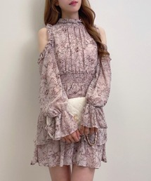 ワンピース（ピンク/桃色系・花柄・ボタニカル柄）ファッション通販