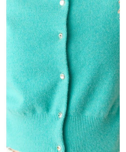 LILY BROWN(リリーブラウン)の「Lily Bearコンパクトカーディガン(カーディガン/ボレロ・レディース・レッド/ピンク/チェック/ターコイズブルー/アイボリー・F)」の13枚目の写真