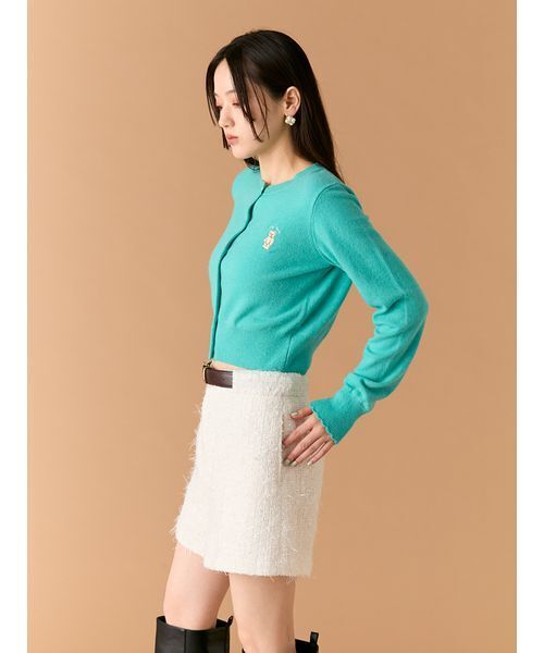 LILY BROWN(リリーブラウン)の「Lily Bearコンパクトカーディガン(カーディガン/ボレロ・レディース・レッド/ピンク/チェック/ターコイズブルー/アイボリー・F)」の14枚目の写真