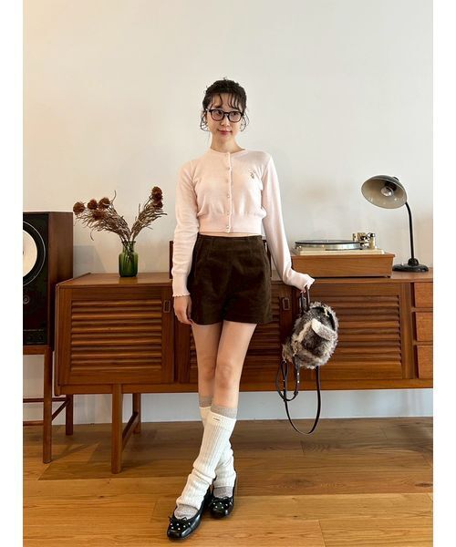 LILY BROWN(リリーブラウン)の「Lily Bearコンパクトカーディガン(カーディガン/ボレロ・レディース・レッド/ピンク/チェック/ターコイズブルー/アイボリー・F)」の19枚目の写真