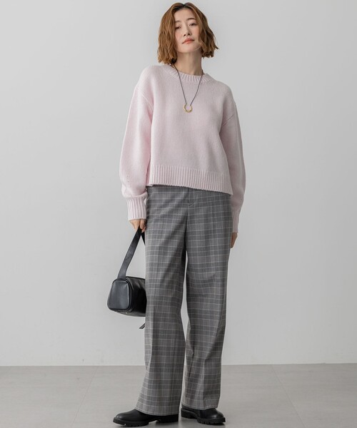 23区 S（ニジュウサンクチイサイサイズ）の「ウールカシミヤ パフスリーブ ニット（ニット/セーター・レディース・アイボリー系/スカイブルー系/ライトイエロー系/ピンク系/ライトグレー系/スモーキーグリーン系・32）」の19枚目の写真