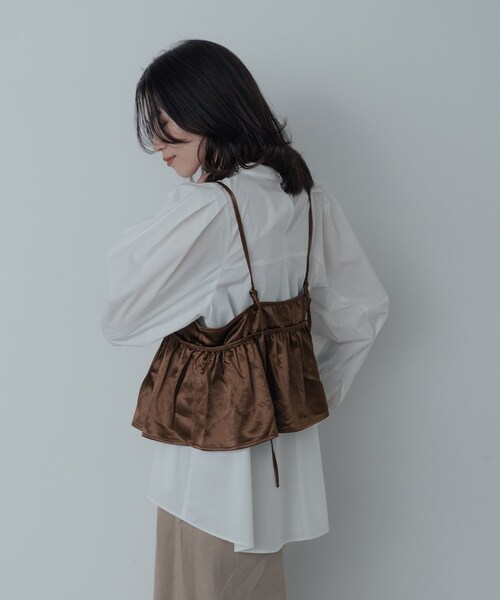 GALLEST（ギャレスト）の「【一部店舗限定】サテンビスチェキャミソール（シャツ/ブラウス・レディース・ブラック/ブラウン系その他・38）」の8枚目の写真