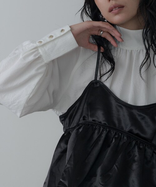 GALLEST（ギャレスト）の「【一部店舗限定】サテンビスチェキャミソール（シャツ/ブラウス・レディース・ブラック/ブラウン系その他・38）」の16枚目の写真