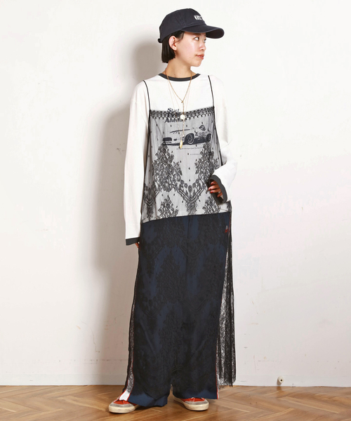 AP STUDIO（エーピーストゥディオ）の「【StandAlone/スタンド アローン】STA PRINTED RINGER  T-SH（Tシャツ/カットソー・レディース・ホワイト・FREE）」の10枚目の写真