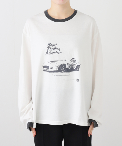 AP STUDIO（エーピーストゥディオ）の「【StandAlone/スタンド アローン】STA PRINTED RINGER  T-SH（Tシャツ/カットソー・レディース・ホワイト・FREE）」の16枚目の写真