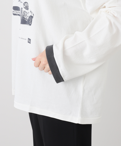 AP STUDIO（エーピーストゥディオ）の「【StandAlone/スタンド アローン】STA PRINTED RINGER  T-SH（Tシャツ/カットソー・レディース・ホワイト・FREE）」の21枚目の写真