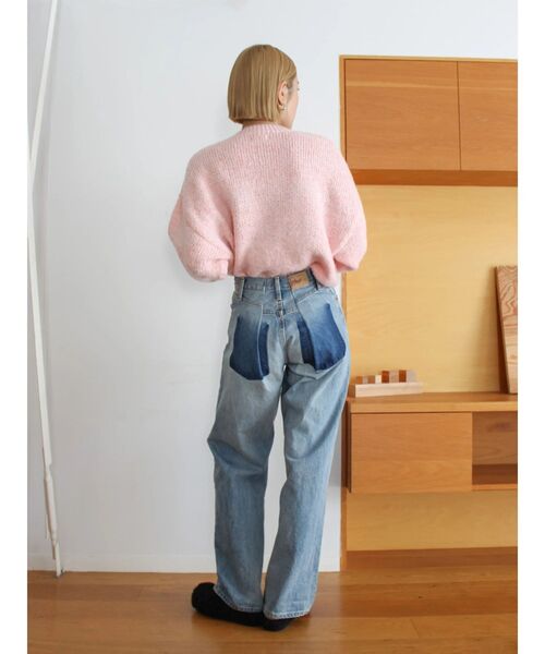 Ungrid(アングリッド)の「リメイクデザインルーズデニム(デニムパンツ・レディース・ブルー・25inch/26inch/23inch/24inch)」の9枚目の写真