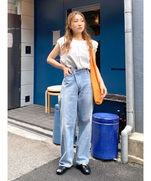 Ungrid(アングリッド)の「リメイクデザインルーズデニム(デニムパンツ・レディース・ブルー・25inch/26inch/23inch/24inch)」の18枚目の写真