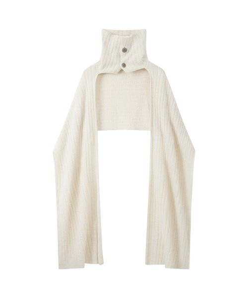 セール】【tageechita】アシンメトリー ハイネック スヌードニット