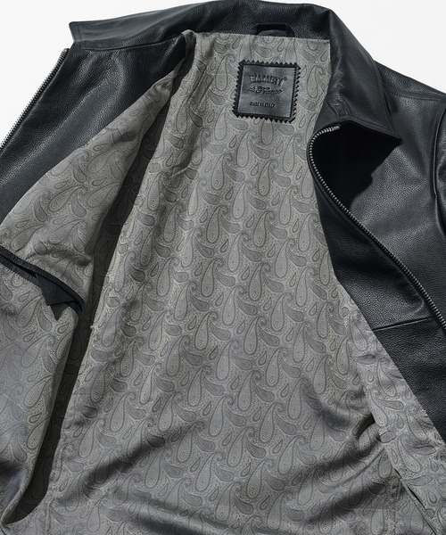 ACANTHUS(アカンサス)の「ACANTHUS:EMMETI x ACANTHUS "GIACOMO"(ライダースジャケット・メンズ・ブラック・M)」の18枚目の写真