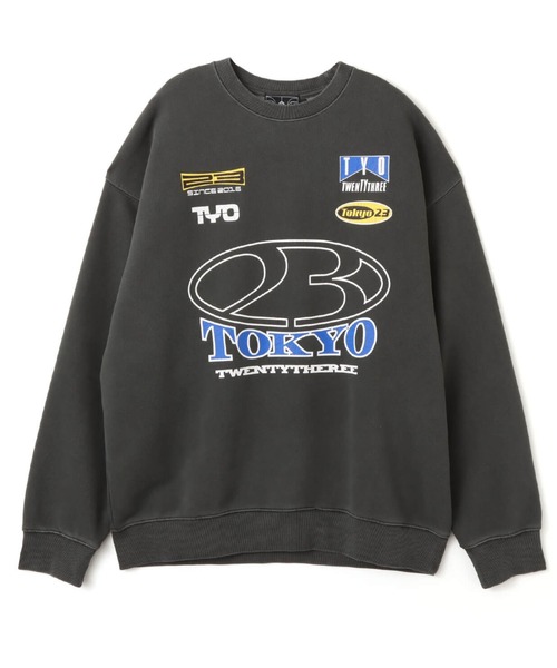 TOKYO 23（トウキョウニジュウサン）の「TOKYO 23 Vintage Racing Sweatshirt / トウキョウ23 ヴィンテージ レーシング スウェットシャツ（スウェット・メンズ・ブラウン/チャコール・XL/L/M/XXL）」の2枚目の写真