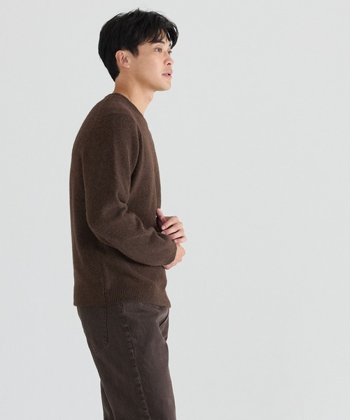 coca(coca)(コカ)の「リアルフォックスブレンドニットトップス(ニット/セーター・メンズ・ブラウン/レッド/ブラック/アイボリー・L/M/XL)」の11枚目の写真