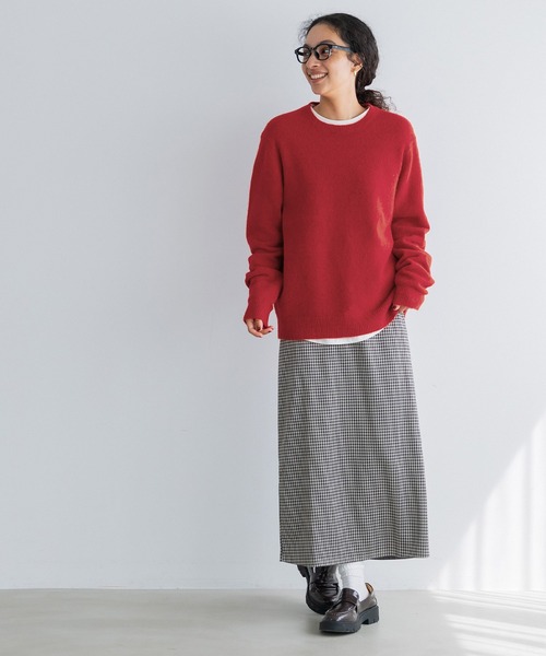 coca(coca)(コカ)の「リアルフォックスブレンドニットトップス(ニット/セーター・メンズ・ブラウン/レッド/ブラック/アイボリー・L/M/XL)」の17枚目の写真