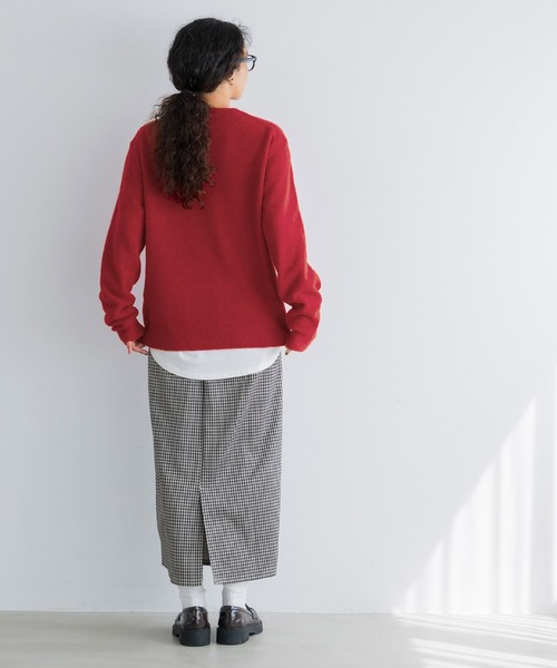 coca(coca)(コカ)の「リアルフォックスブレンドニットトップス(ニット/セーター・メンズ・ブラウン/レッド/ブラック/アイボリー・L/M/XL)」の19枚目の写真