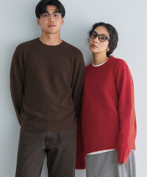 coca(coca)(コカ)の「リアルフォックスブレンドニットトップス(ニット/セーター・メンズ・ブラウン/レッド/ブラック/アイボリー・L/M/XL)」の20枚目の写真