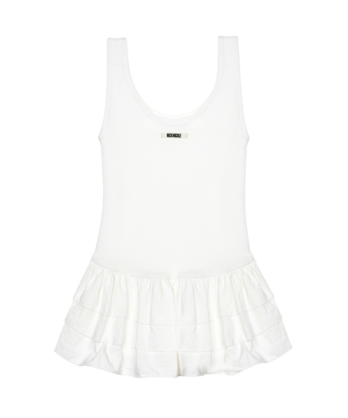 NICK&NICOLE（ニックアンドニコール）の「NICOLE MULTI FRILL SLEEVELESS TOP_IVORY（Tシャツ/カットソー・レディース・アイボリー・FREE）」の4枚目の写真