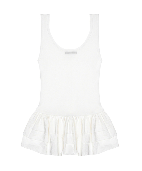 NICK&NICOLE（ニックアンドニコール）の「NICOLE MULTI FRILL SLEEVELESS TOP_IVORY（Tシャツ/カットソー・レディース・アイボリー・FREE）」の5枚目の写真