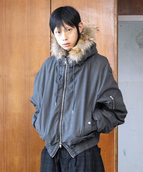GLACK（グラック）の「GJ098 ラスティ N2B ショートパーカー (GRAY)（ブルゾン・レディース・その他・LARGE/MEDIUM）」の18枚目の写真