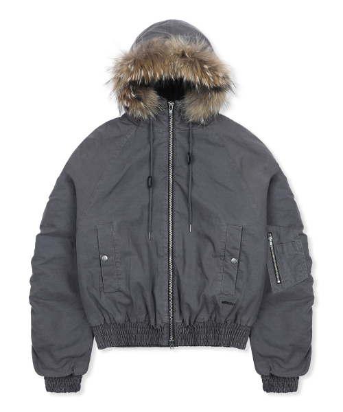 GLACK（グラック）の「GJ098 ラスティ N2B ショートパーカー (GRAY)（ブルゾン・レディース・その他・LARGE/MEDIUM）」の14枚目の写真