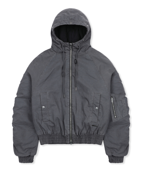 GLACK（グラック）の「GJ098 ラスティ N2B ショートパーカー (GRAY)（ブルゾン・レディース・その他・LARGE/MEDIUM）」の7枚目の写真