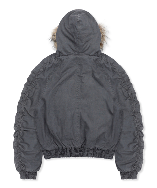 GLACK（グラック）の「GJ098 ラスティ N2B ショートパーカー (GRAY)（ブルゾン・レディース・その他・LARGE/MEDIUM）」の8枚目の写真