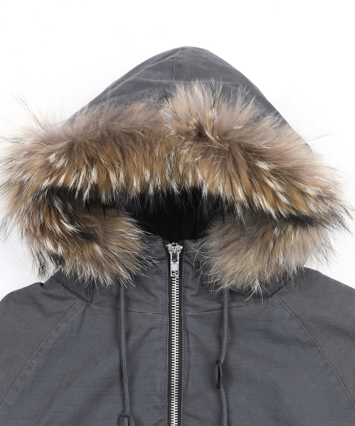 GLACK（グラック）の「GJ098 ラスティ N2B ショートパーカー (GRAY)（ブルゾン・レディース・その他・LARGE/MEDIUM）」の9枚目の写真