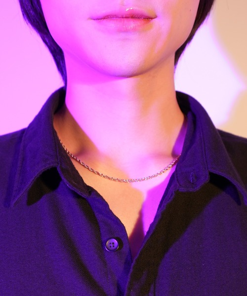 JAM HOME MADE（ジャムホームメイド）の「ロープチェーンネックレス M 三友その3 シルバー925（スパイク チェーン）/メンズ/レディース/ユニセックス（ネックレス・メンズ・シルバー・ONE SIZE）」の4枚目の写真